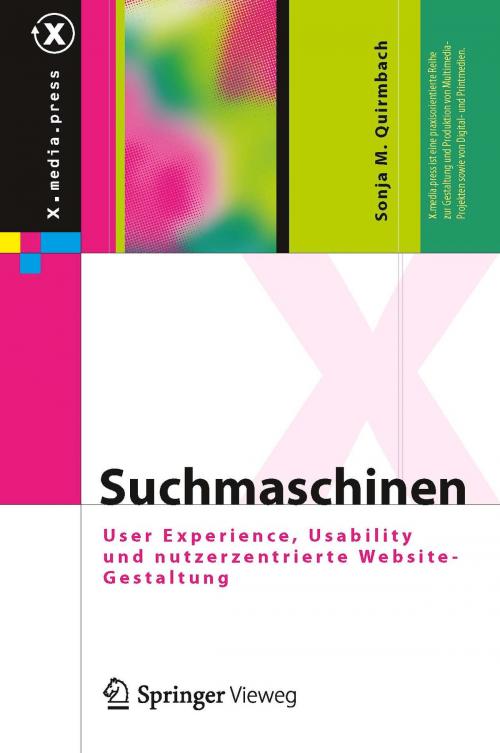 Cover of the book Suchmaschinen by Sonja Monika Quirmbach, Springer Berlin Heidelberg