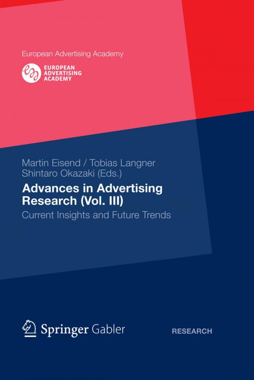 Cover of the book Advances in Advertising Research (Vol. III) by , Gabler Verlag