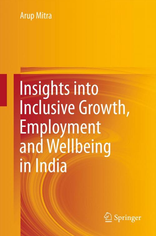 Cover of the book Insights into Inclusive Growth, Employment and Wellbeing in India by Arup Mitra, Springer India