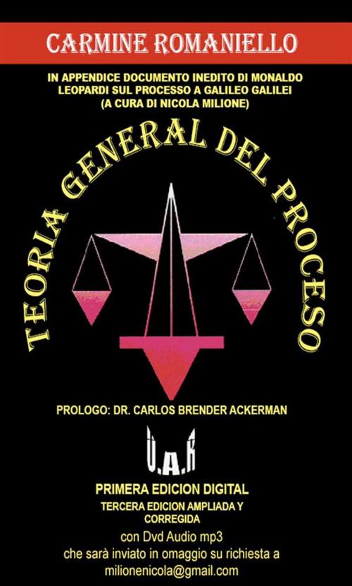 Cover of the book Teoria general del proceso by Carmine Augusto Romaniello, Youcanprint
