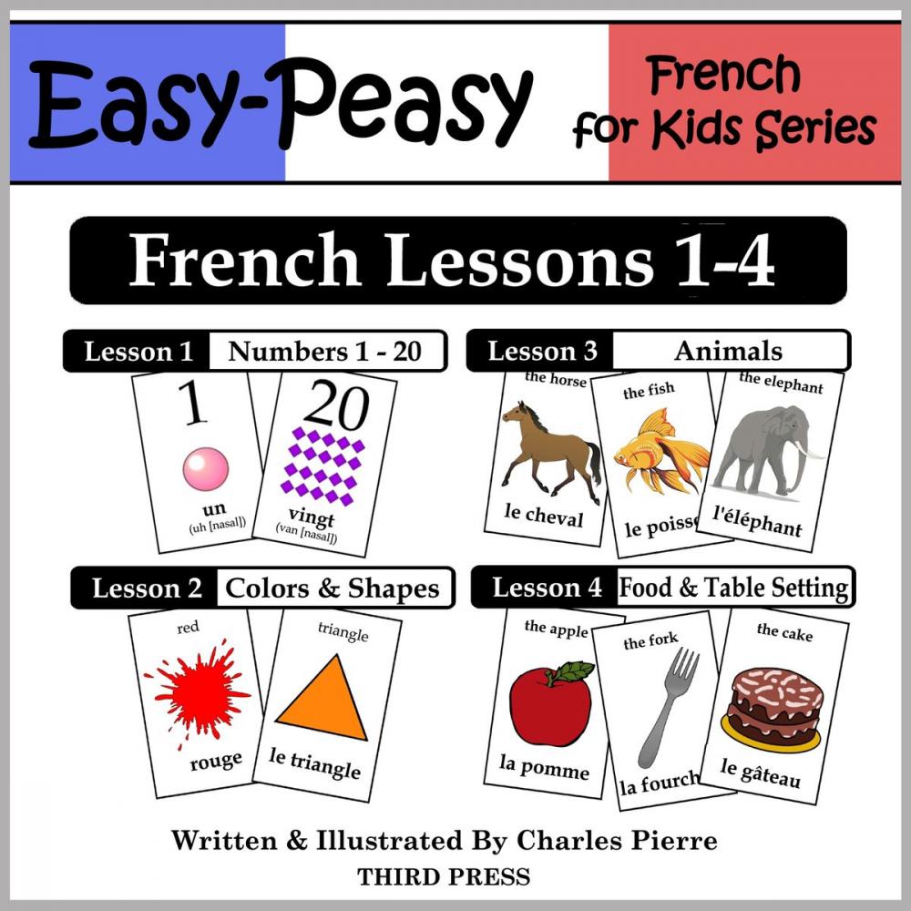 Big bigCover of French Lessons 1-4: Numbers, Colors/Shapes, Animals & Food