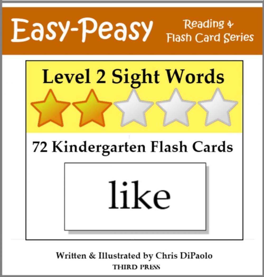 Big bigCover of Level 2 Sight Words: 72 Kindergarten Flash Cards