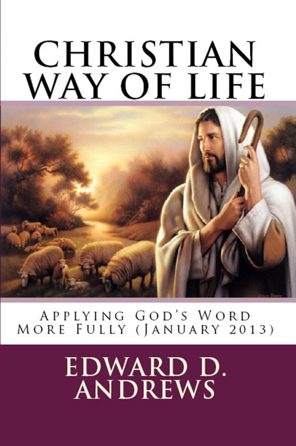 Big bigCover of CHRISTIAN WAY OF LIFE Applying God's Word More Fully (January 2013)
