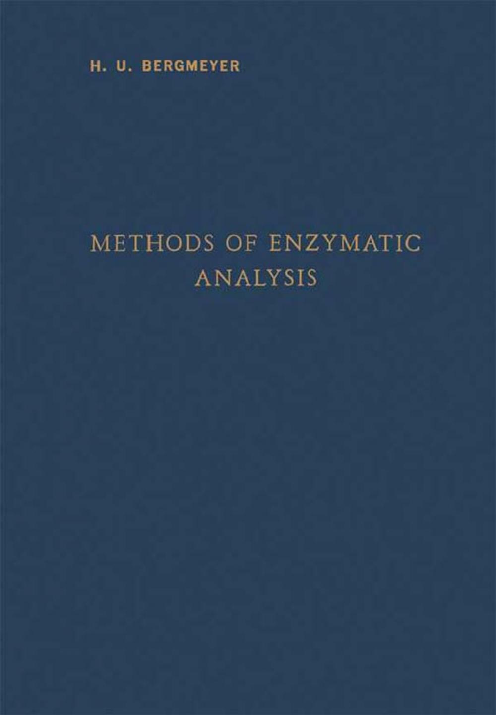 Big bigCover of Methods of Enzymatic Analysis
