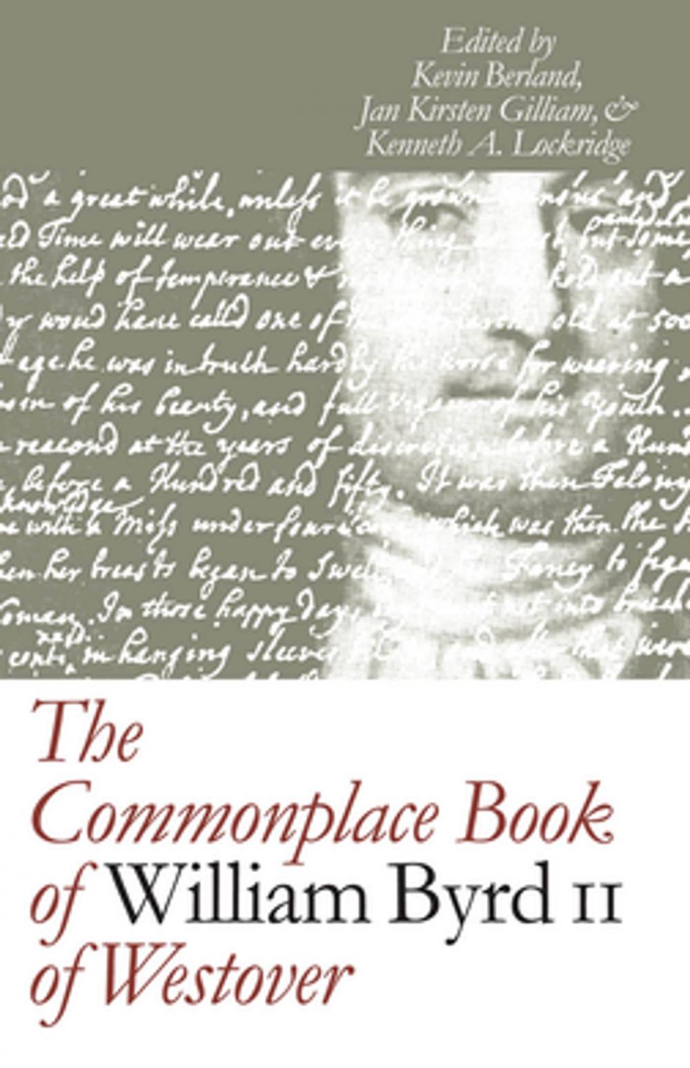 Big bigCover of The Commonplace Book of William Byrd II of Westover