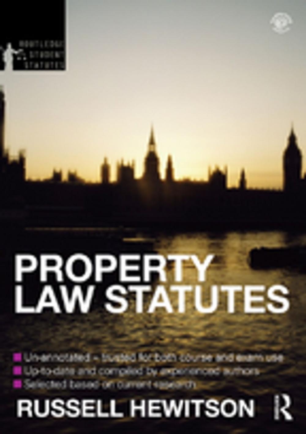 Big bigCover of Property Law Statutes 2012-2013