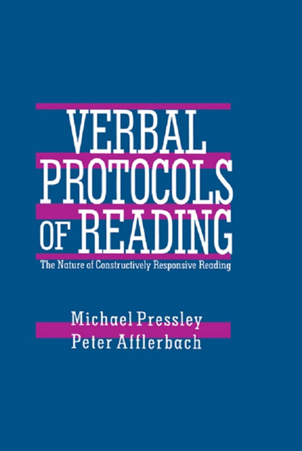 Big bigCover of Verbal Protocols of Reading