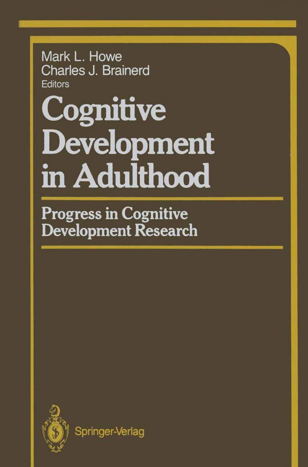 Big bigCover of Cognitive Development in Adulthood