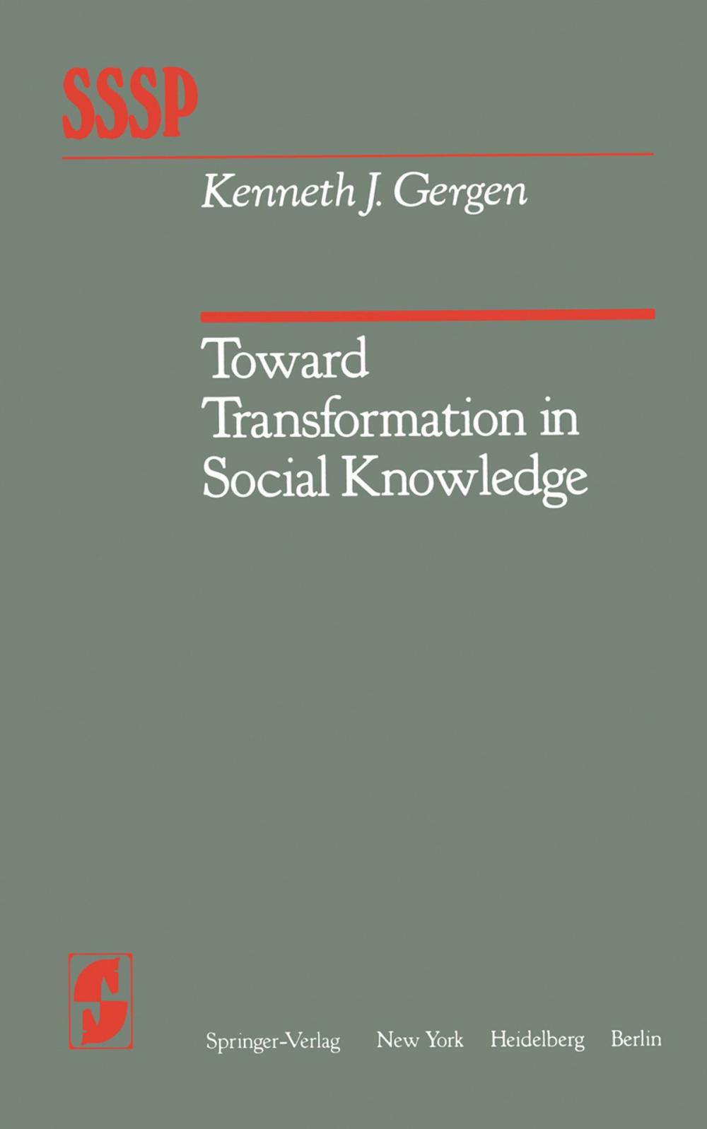 Big bigCover of Toward Transformation in Social Knowledge
