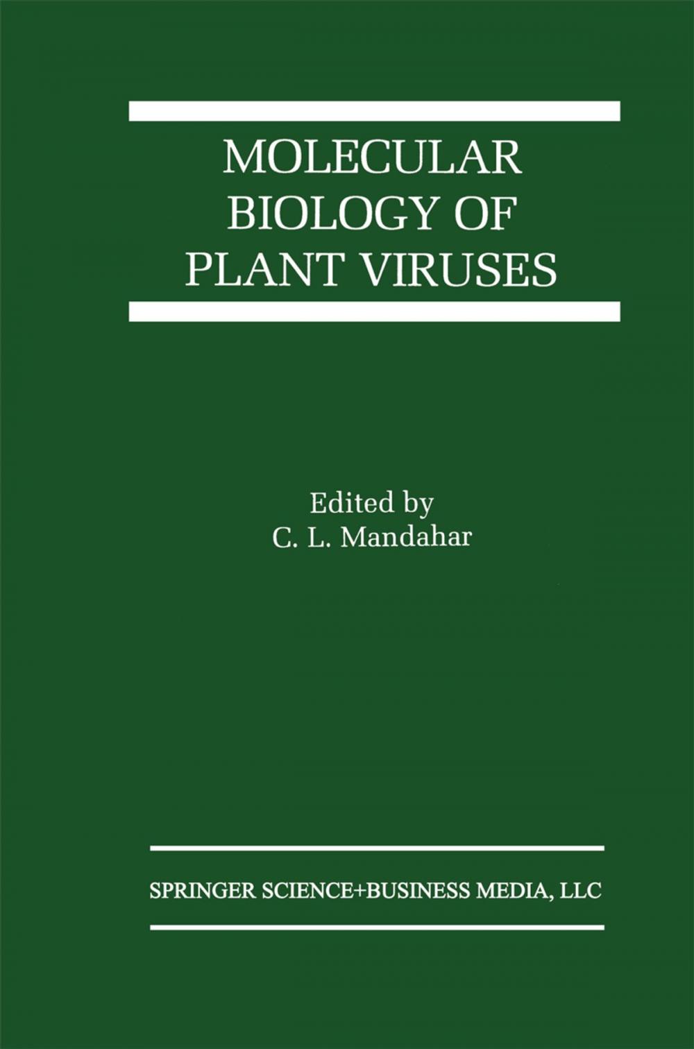 Big bigCover of Molecular Biology of Plant Viruses