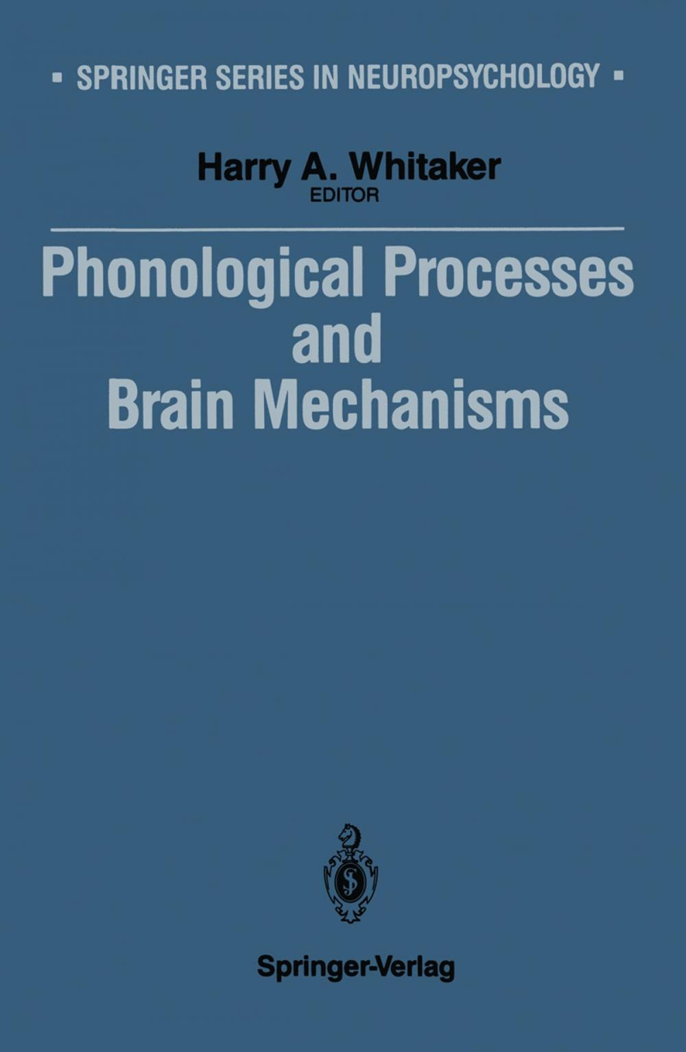 Big bigCover of Phonological Processes and Brain Mechanisms