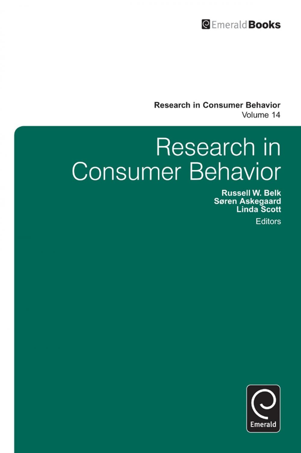 Big bigCover of Research in Consumer Behavior