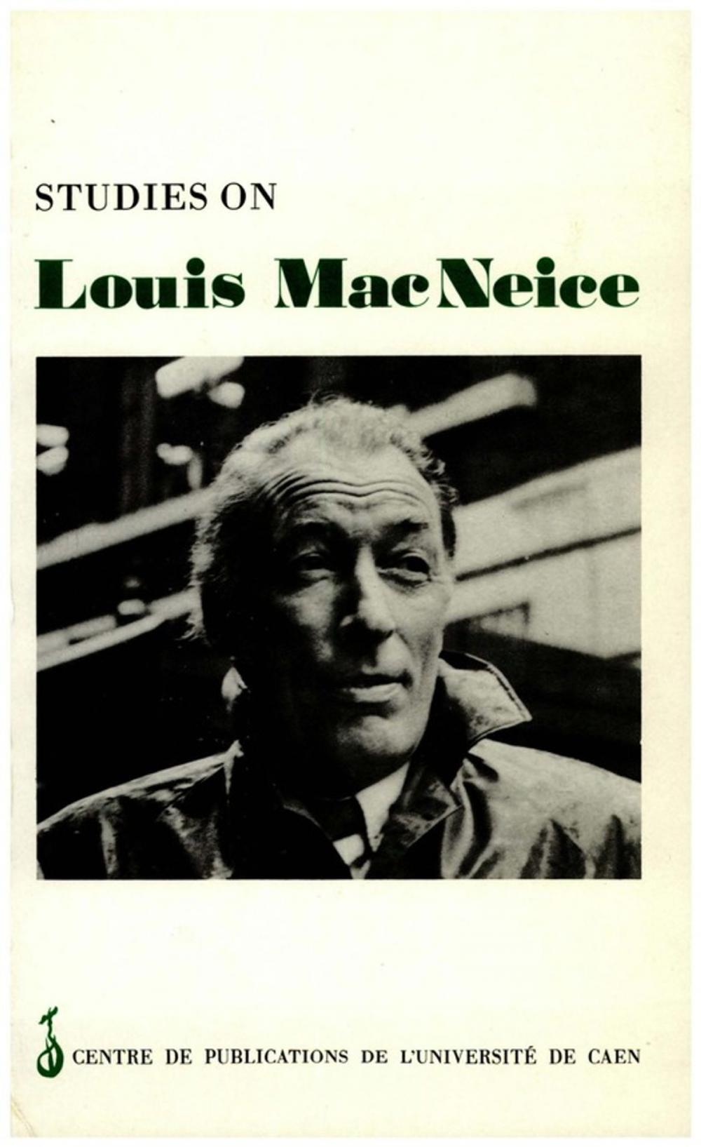 Big bigCover of Studies on Louis MacNeice
