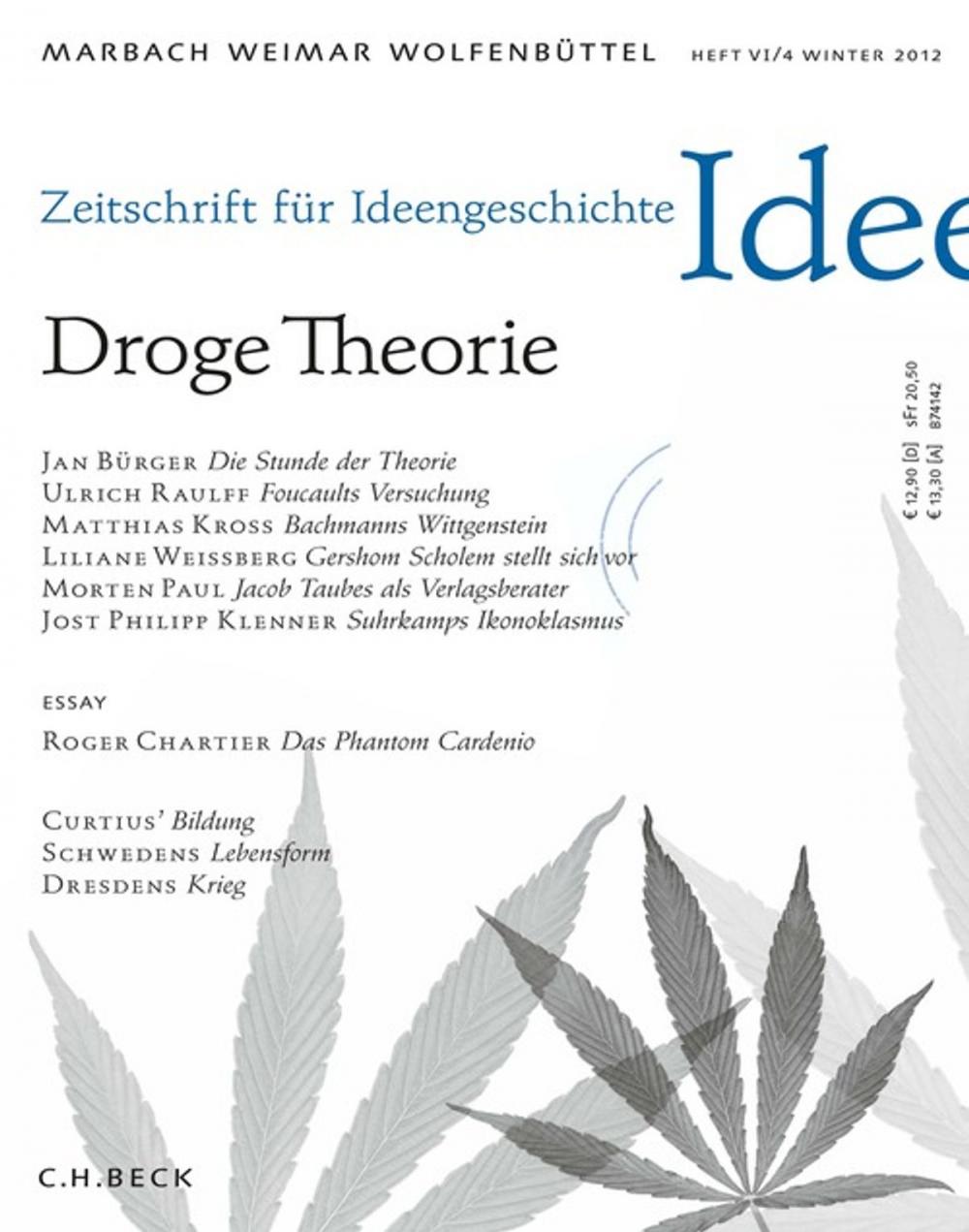 Big bigCover of Zeitschrift für Ideengeschichte Heft VI/4 Winter 2012