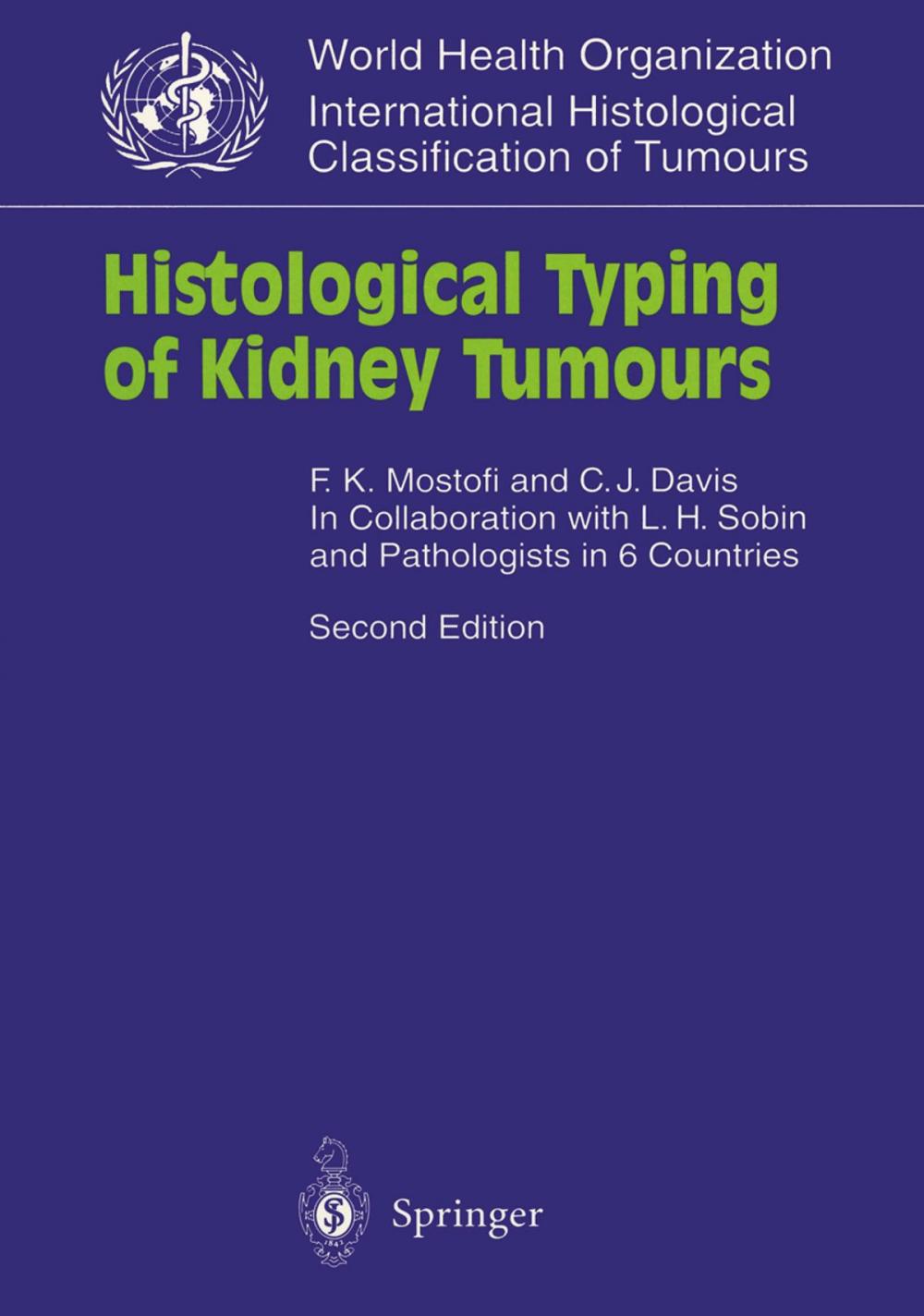 Big bigCover of Histological Typing of Kidney Tumours