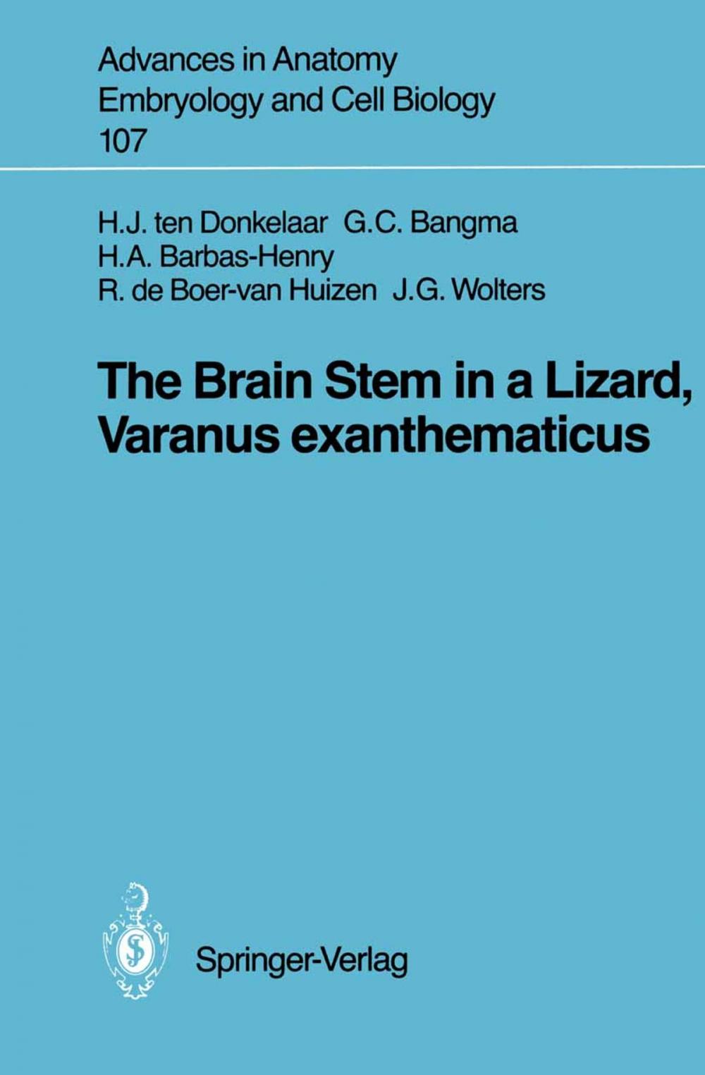 Big bigCover of The Brain Stem in a Lizard, Varanus exanthematicus