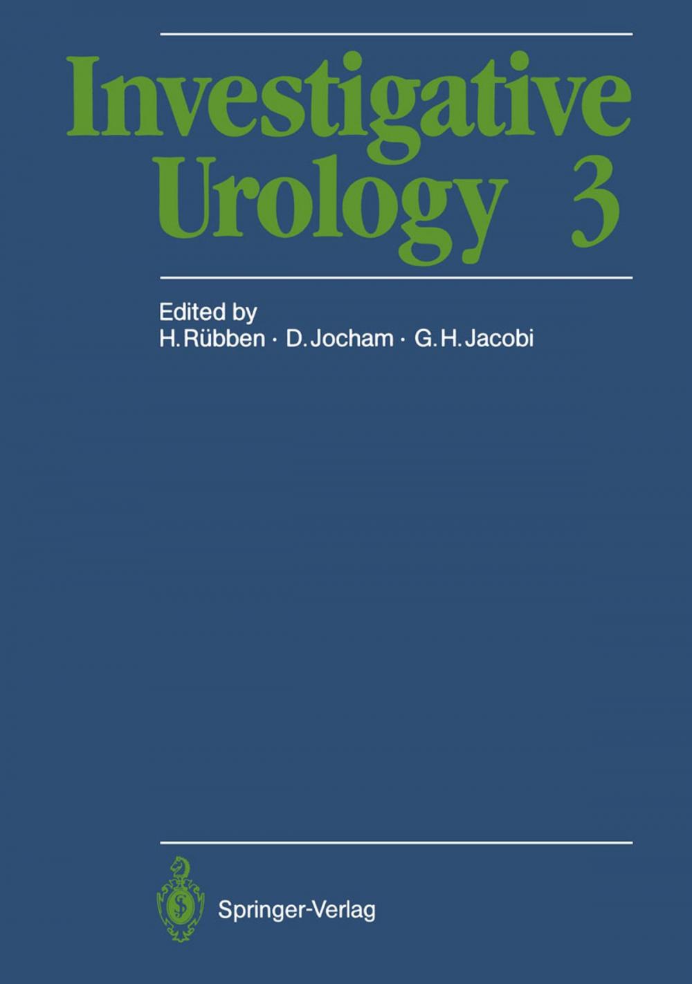 Big bigCover of Investigative Urology 3