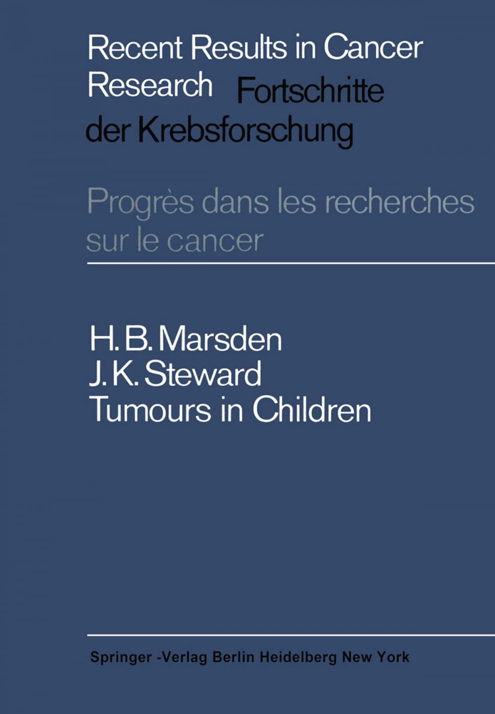 Big bigCover of Tumours in Children