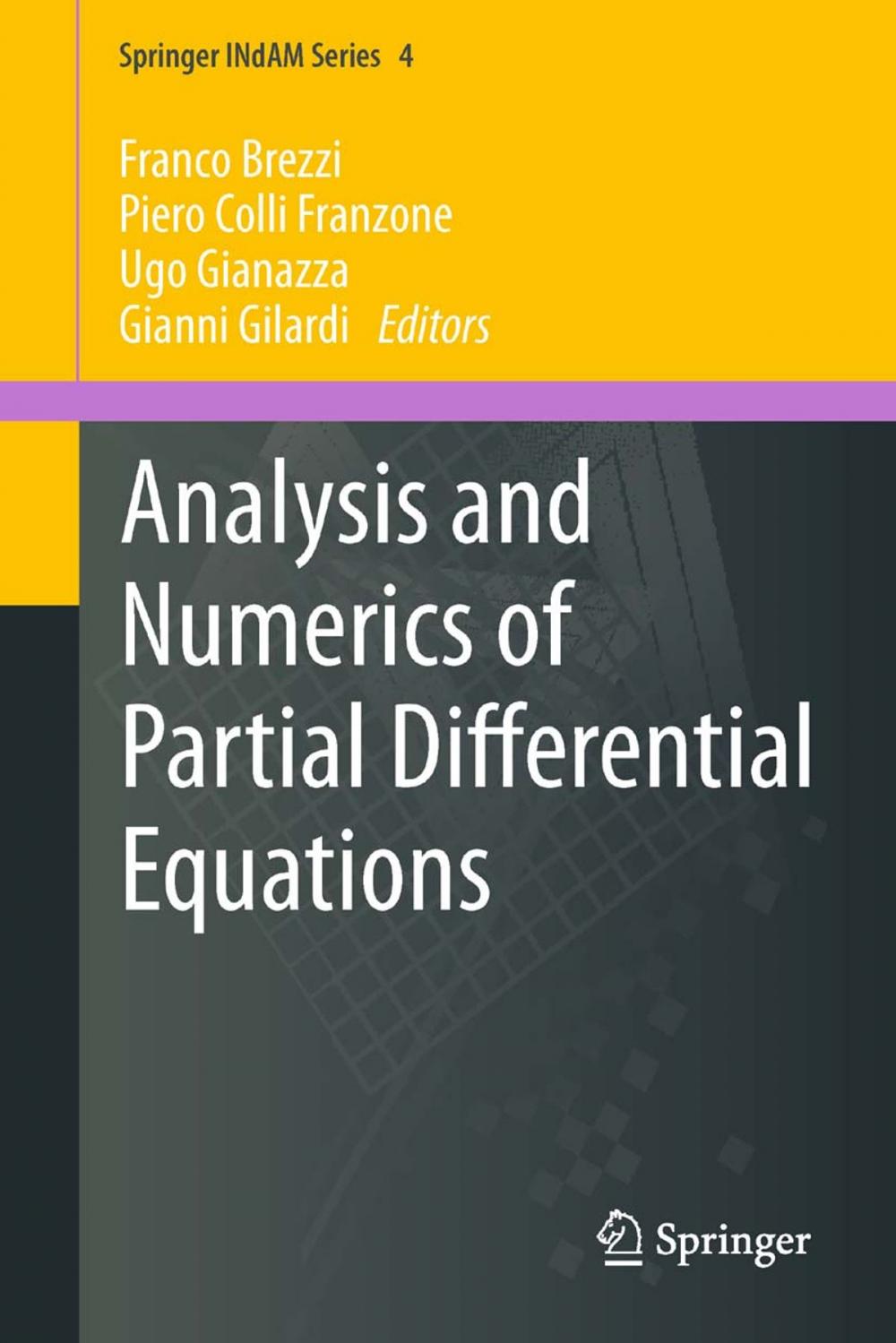 Big bigCover of Analysis and Numerics of Partial Differential Equations