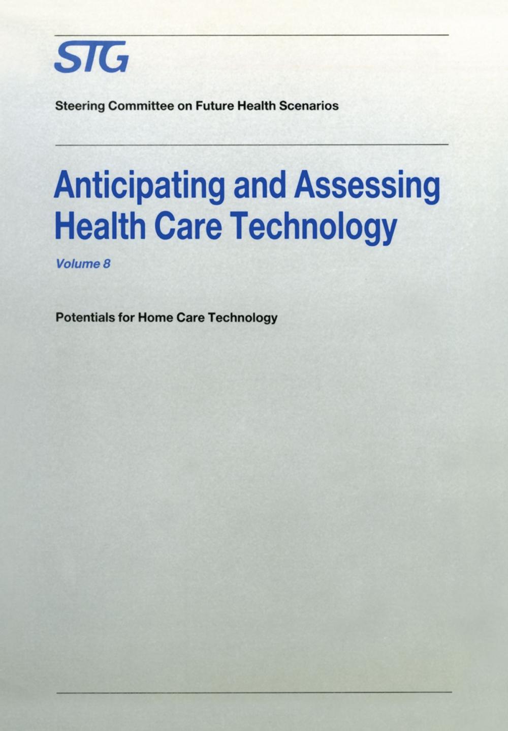 Big bigCover of Anticipating and Assessing Health Care Technology