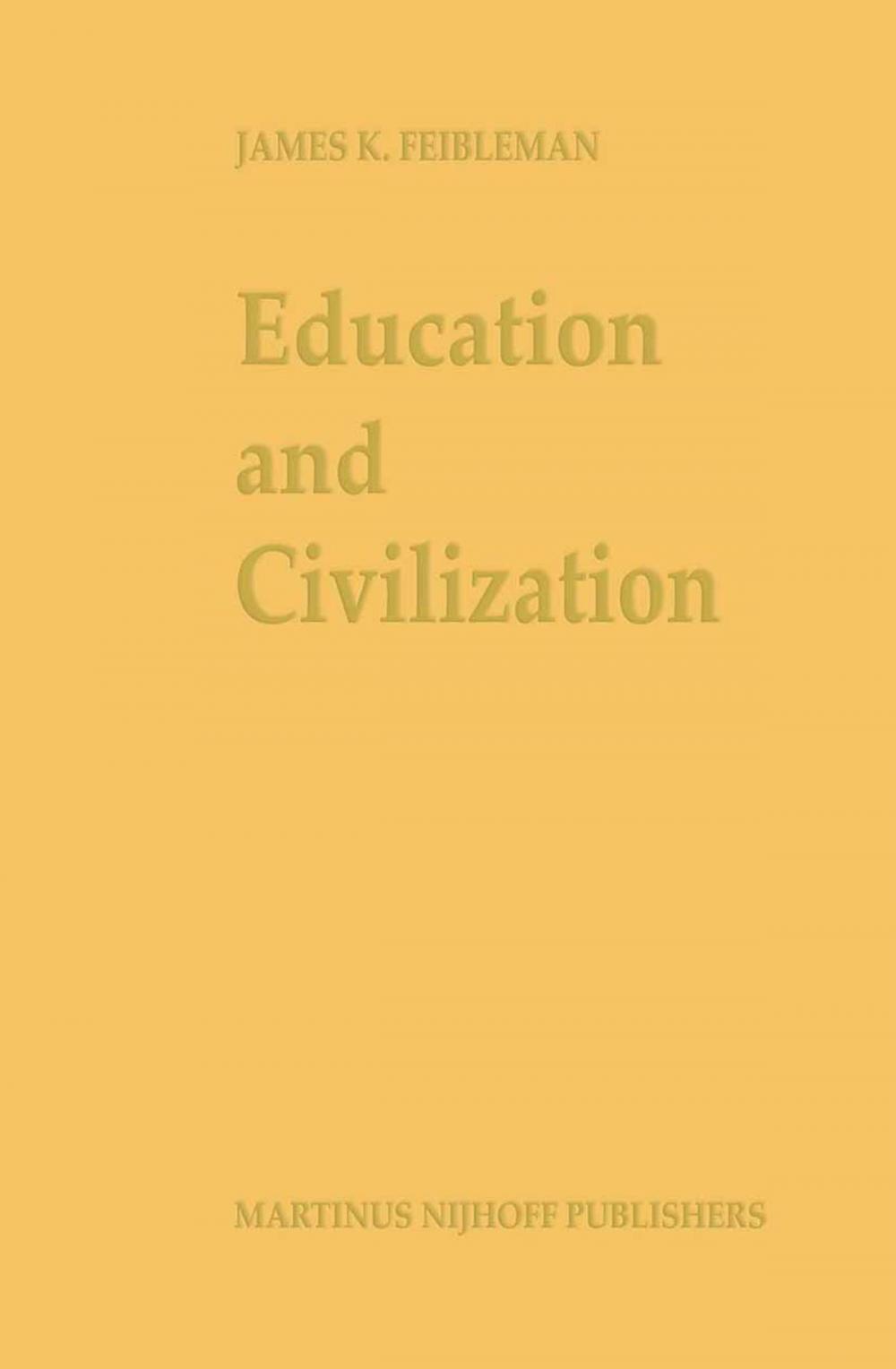 Big bigCover of Education and Civilization