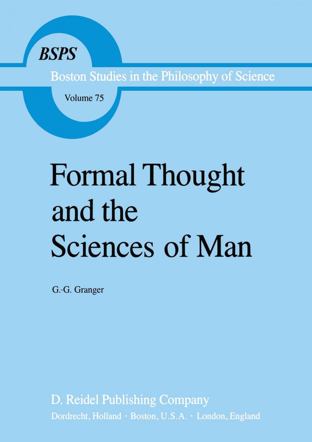 Big bigCover of Formal Thought and the Sciences of Man