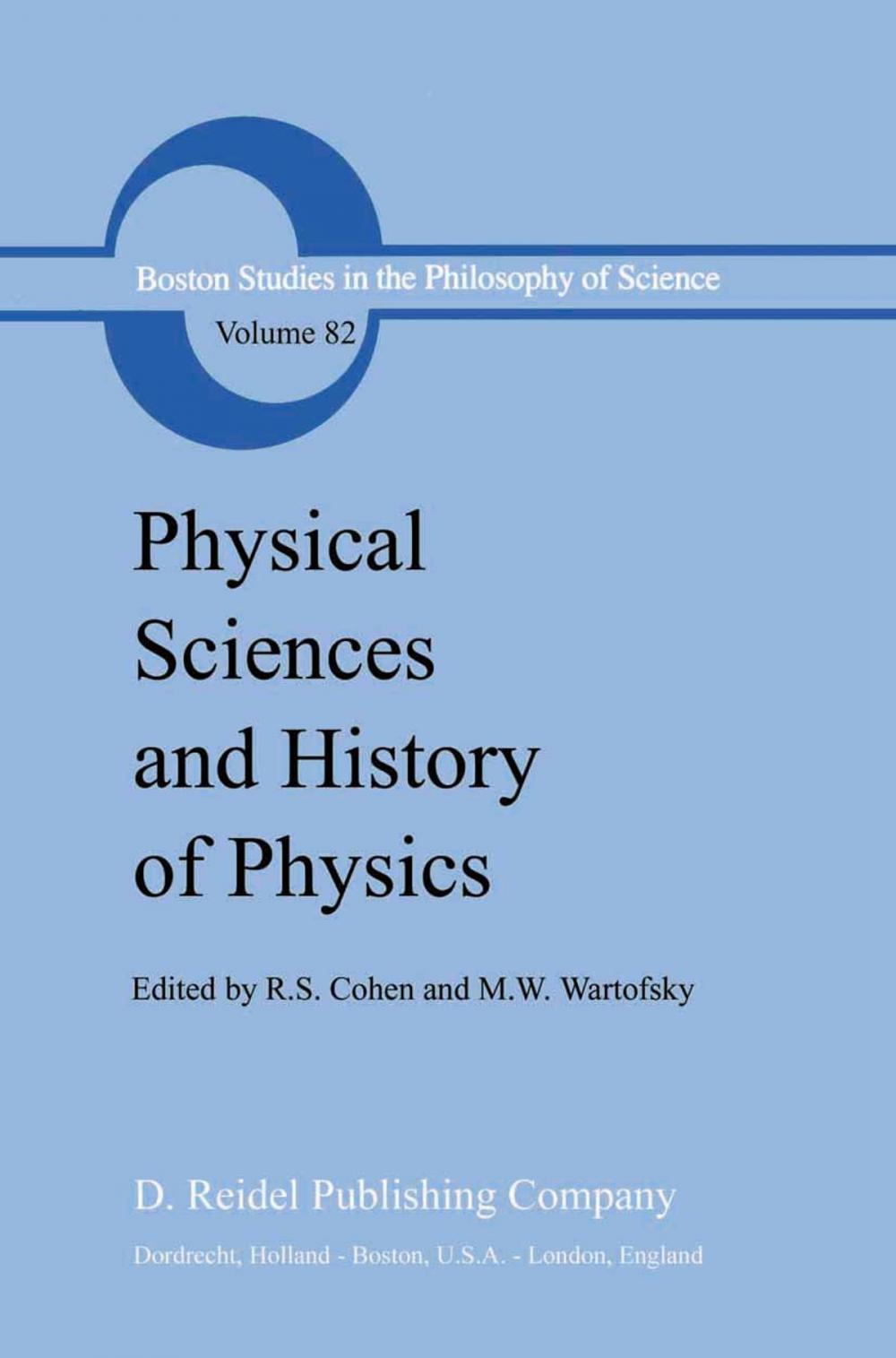 Big bigCover of Physical Sciences and History of Physics