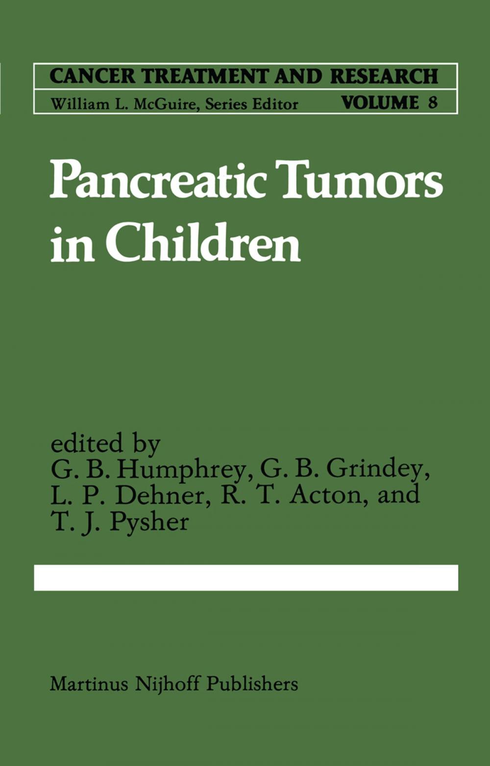 Big bigCover of Pancreatic Tumors in Children