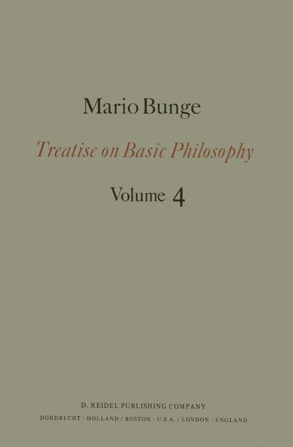 Big bigCover of Treatise on Basic Philosophy