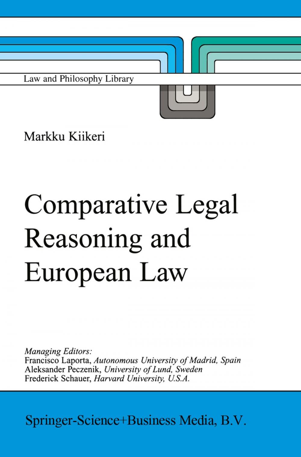 Big bigCover of Comparative Legal Reasoning and European Law
