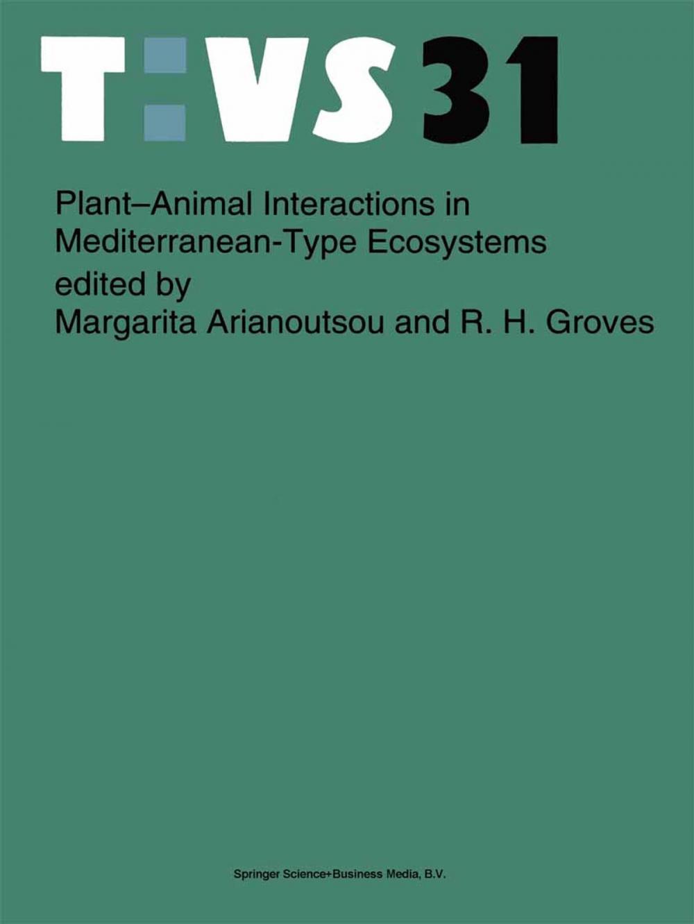 Big bigCover of Plant-animal interactions in Mediterranean-type ecosystems