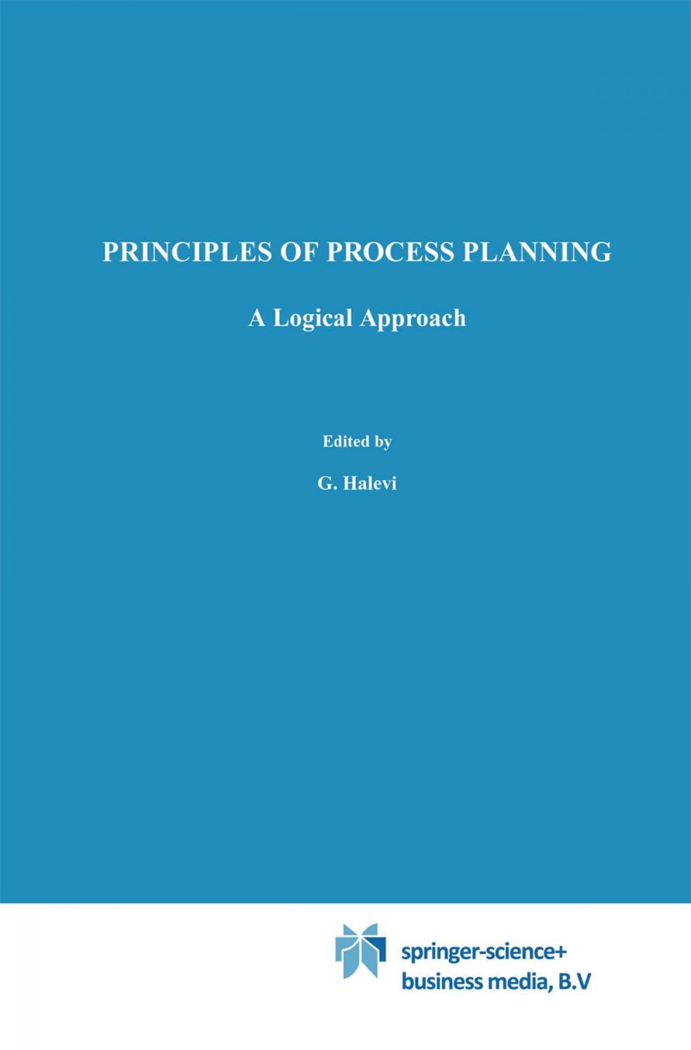 Big bigCover of Principles of Process Planning