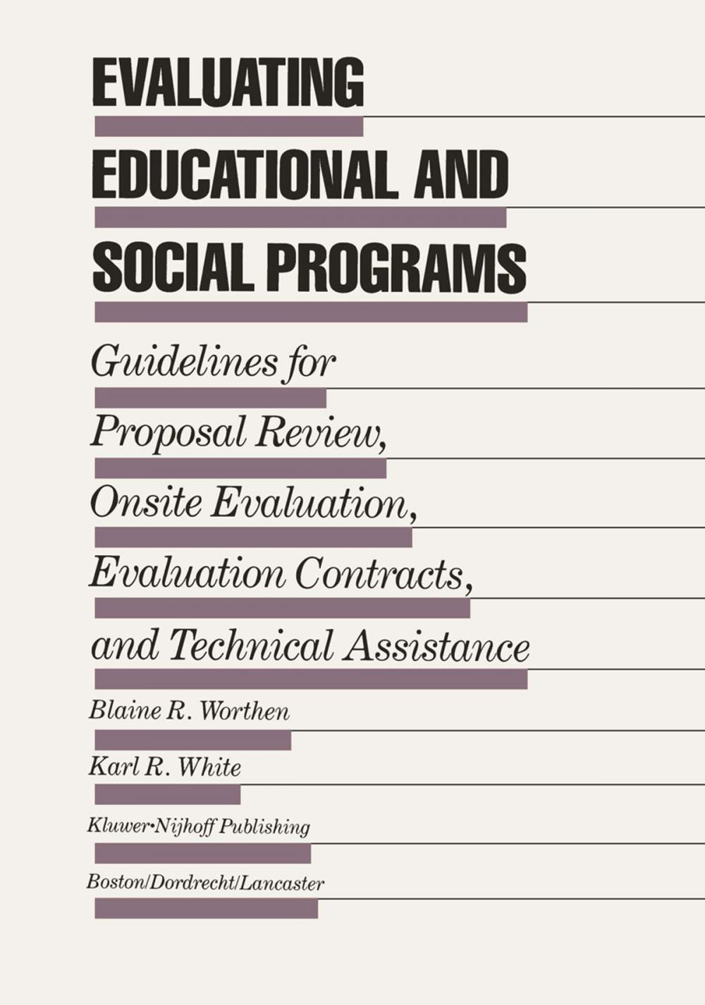 Big bigCover of Evaluating Educational and Social Programs