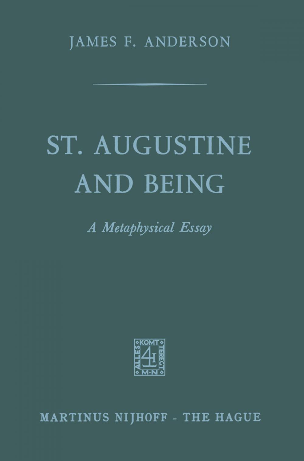 Big bigCover of St. Augustine and being