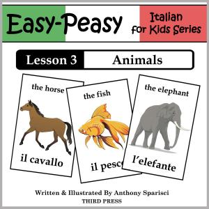 Book cover of Italian Lesson 3: Animals