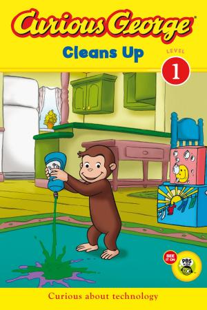 Book cover of Curious George Cleans Up (CGTV Read-aloud)