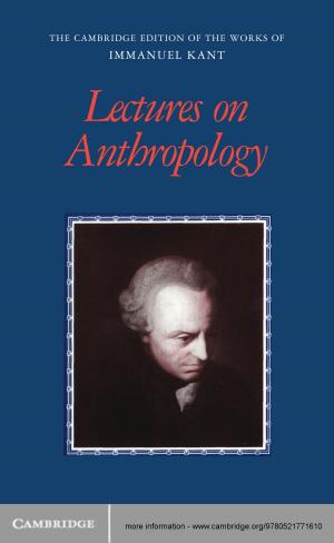 Book cover of Lectures on Anthropology