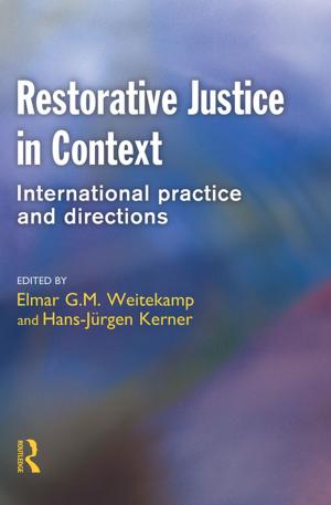 Cover of the book Restorative Justice in Context by S. Fisher, R. L. Fisher