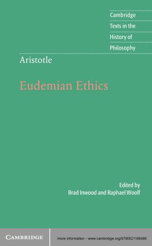 Cover of the book Aristotle: Eudemian Ethics by Marek Capiński, Tomasz Zastawniak