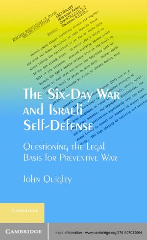 Cover of the book The Six-Day War and Israeli Self-Defense by Christopher B. Balme