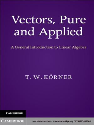 Cover of the book Vectors, Pure and Applied by Daniele L. Marchisio, Rodney O. Fox