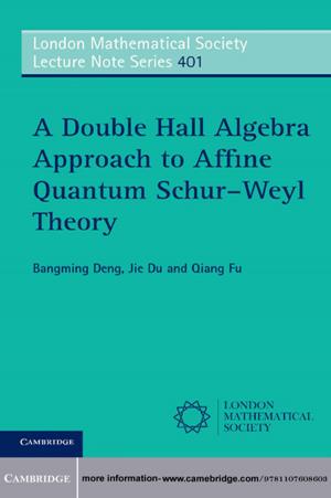 Book cover of A Double Hall Algebra Approach to Affine Quantum Schur–Weyl Theory