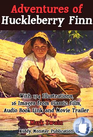 Book cover of Adventures of Huckleberry Finn By Mark Twain