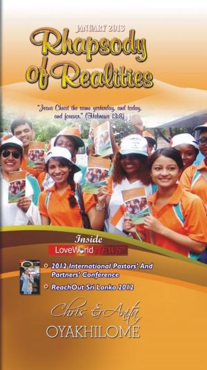 Cover of the book Rhapsody of Realities January 2013 Edition by Pastor Chris Oyakhilome PhD