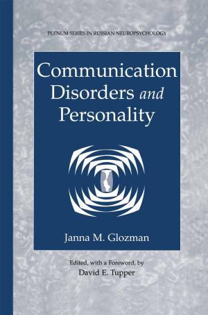 Cover of the book Communication Disorders and Personality by David C. Black, Jack Donovan, Bill Bunton, Anna Keist