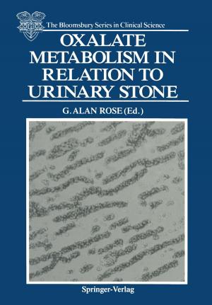 Cover of the book Oxalate Metabolism in Relation to Urinary Stone by A.Y.C. Nee, S.K. Ong