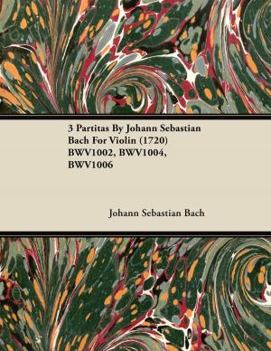 Cover of the book 3 Partitas by Johann Sebastian Bach for Violin (1720) Bwv1002, Bwv1004, Bwv1006 by Kate McCosh Clark