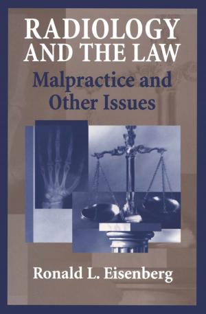 Cover of the book Radiology and the Law by 