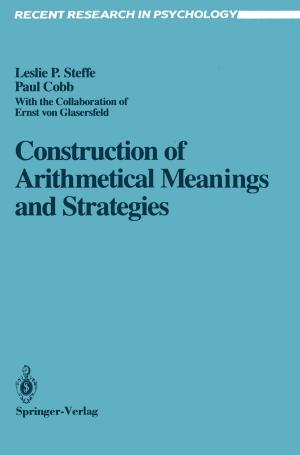 Book cover of Construction of Arithmetical Meanings and Strategies