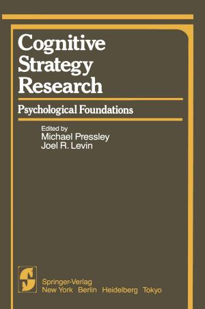 Cover of the book Cognitive Strategy Research by Franco Rongioletti, Irina Margaritescu, Bruce R Smoller